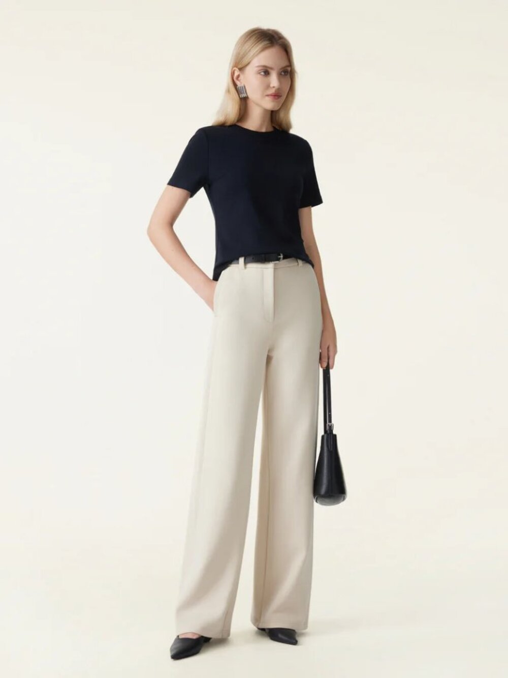 NWT OGL Wide Leg Trouser Morning Mist XS Petite
